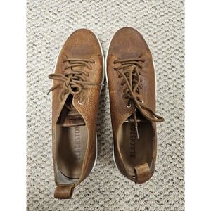 Blackstone Original Brown Low Top Leather Sneakers Shoes Size EU 47